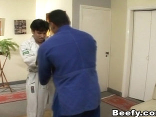 Student Got Fuck By His Muscled Master