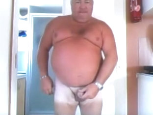 Grandpa cum on webcam 5