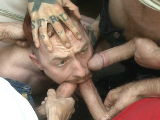 Lazy employee abused and humiliated by coworkers at Stompers Boots