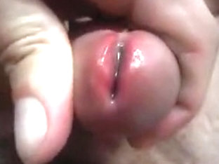 Extreme Close-Up Meatotomy Cumshot