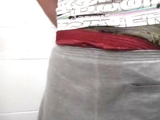 Me sagging and pissing in sweatpants and double satin boxers