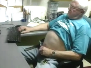 Grandpa cum on cam 1