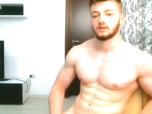 Hot Romanian Guy Masturbating On Webcam