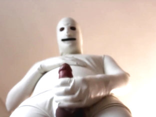 Cumshot In White Latex