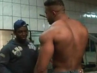 Big Muscle Men at Gym