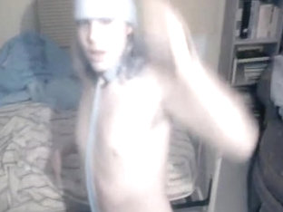 Hot boy gives himself a sexy blowjob