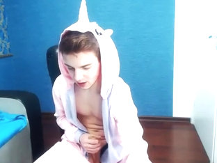 A funny Pokemon all smooth masturbates in her room