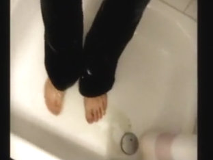 All day jeans pissing