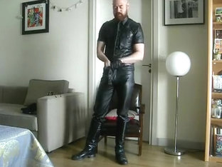 Leather Cop Leathers Up