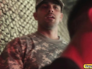 Hunk Gay soldier ###ly fucks the Prisoner in his anal