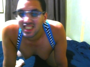 Hot latino guy fucked in ass with huge dildo