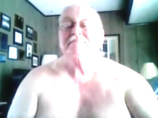 Grandpa show on webcam 1