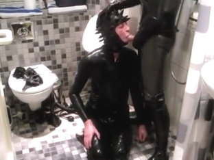 Rubber Slaves Blow & Piss Orgy