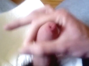 another masturbation with ejaculation of sperm on the penis