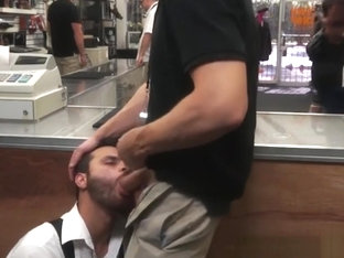 Shaved gay public sex with cumshot
