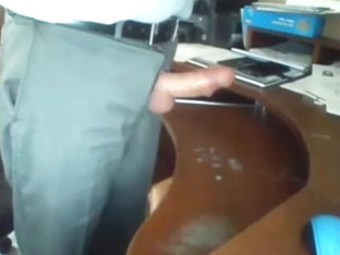 Grandpa in Suit Masturbating