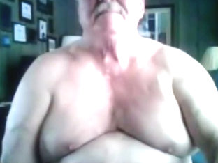 Grandpa show on webcam 1