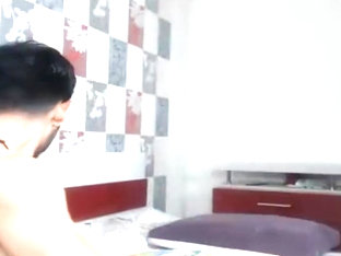 Romanian Hottie Blowing His Buddy On Webcam