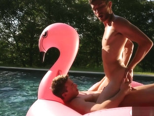 Dillon fucked by the pool