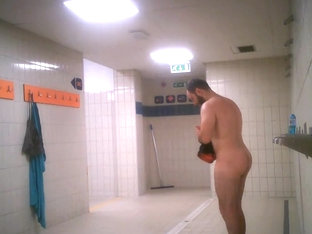 two men gym shower